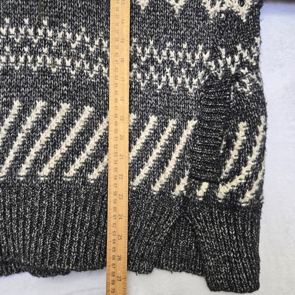 Victoria Secret Women Fair Isle Cabin Cozy Chunky Knit Oversize Hoodie Sweater L - Picture 12 of 12